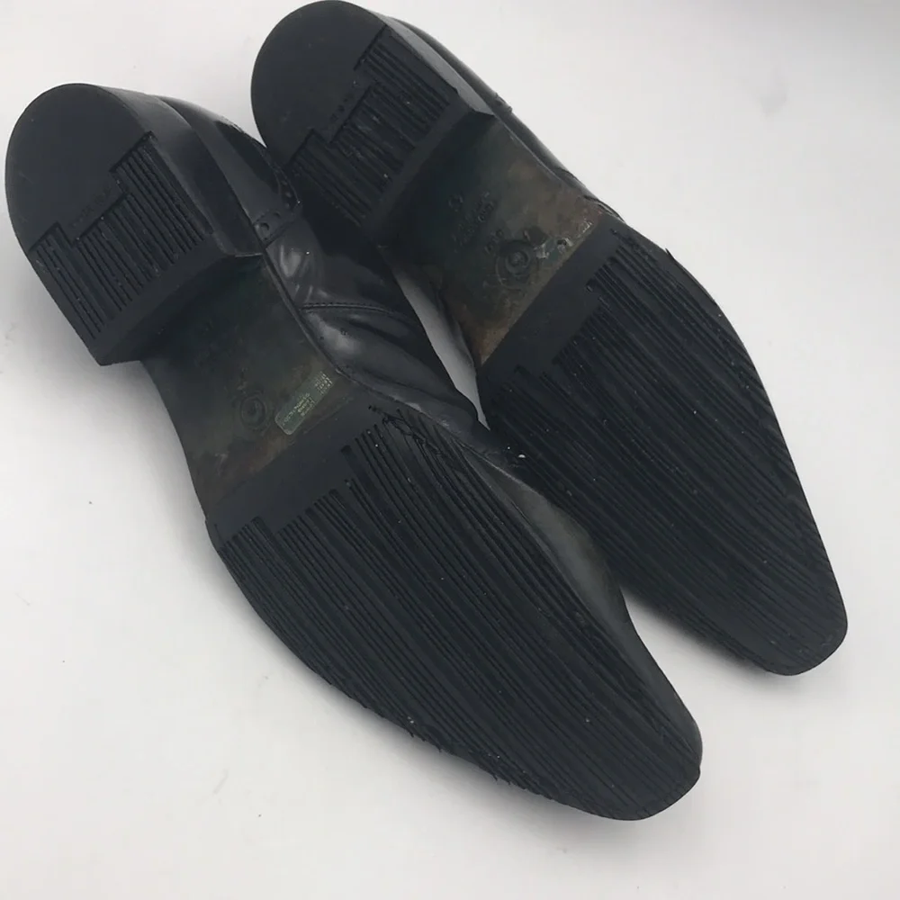 Paolo Lantorno Black Leather Lace Up Oxford Pointed Toe Made in Italy